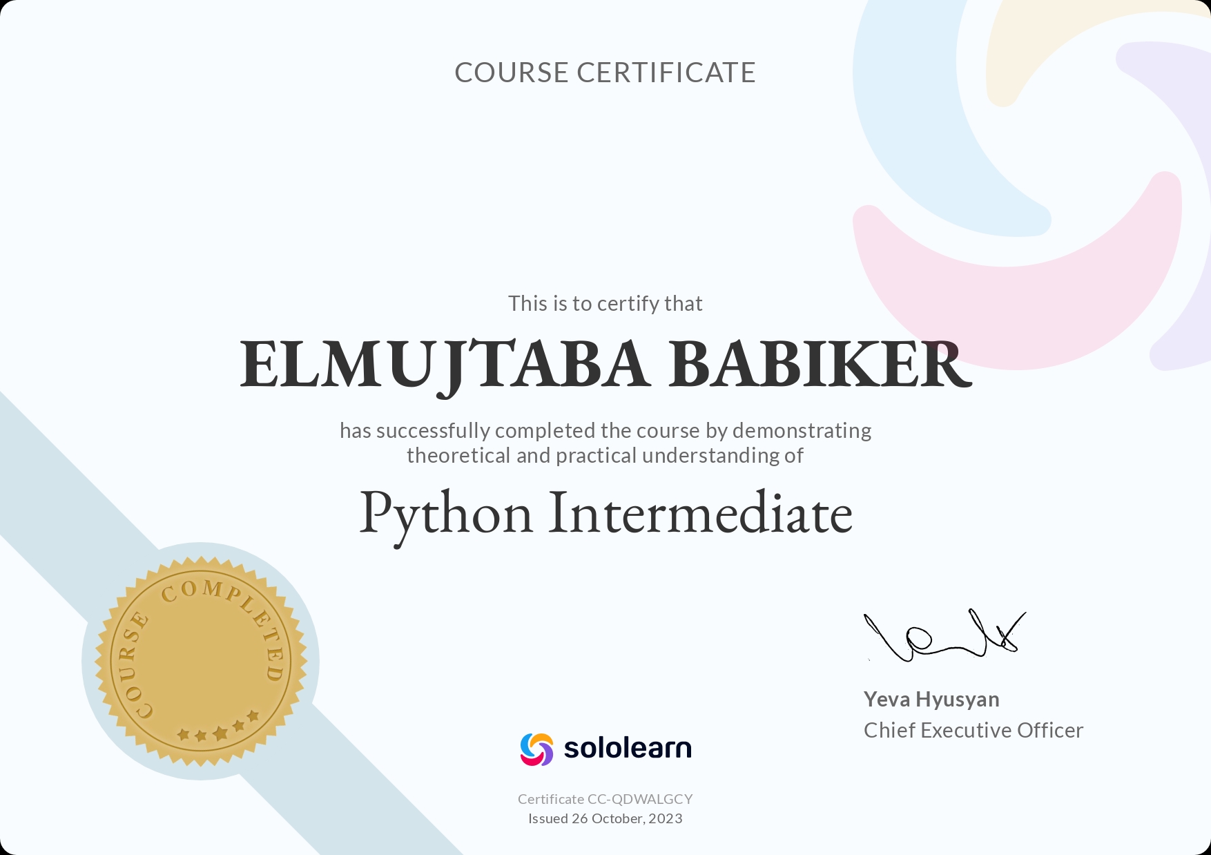 Python Certificate